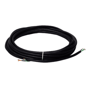 Wide Track 22 FT Black Power Cord