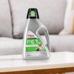 Pet Stain and Odor carpet cleaner formula background couch